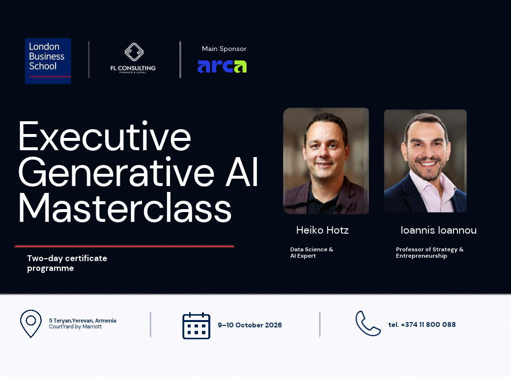 Yerevan, ArmeniaCourtyard Marriott (2) London Business School Executive Generative AI Masterclass - Image 1